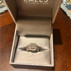 1 1/2 CTW 14K White Gold Wedding Ring